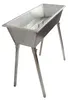 Mangal Grill 80x34cm Edelstahl 2mm Schaschlik Produktbild-Vorschau 2