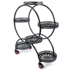 6-komorový odnímatelný stojan na rostliny kulatý kovový s Náhled obrázku produktu 5
