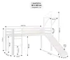 Homestyle4u Hochbett 90x200 Set mit Matratze ® Standard 100 Produktbild-Vorschau 16