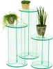 Blumentisch >4/150< in Klarglas, Glas - 30x30cm (BxH) Produktbild-Vorschau 2