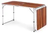 Tavolino da campeggio pieghevole, piano marrone, 180x60 cm, Anteprima dell’immagine prodotto 4