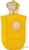 A yellow perfume bottle with a gold crown-shaped cap, set against a white background. Produktbild-Vorschau