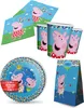 Peppa Pig Party Paket 46tlg mit Tellern Bechern Servietten Produktbild-Vorschau 1