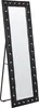 BELIANI Standspiegel aus schwarze Kunstleder 50 x 150 cm Produktbild-Vorschau 1
