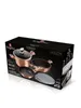 A product box for a set of pots and pans, displayed at an angle on a white background. Podgląd zdjęcia produktu