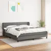 Design Möbel Boxspringbett mit Matratze Dunkelgrau 180x200 Produktbild-Vorschau 1