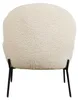 Fauteuil en tissu bouclette écru HELMI Voir les images du produit 6