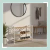 Relaxdays regál na topánky, rozmery: 48 x 70 x 25 cm, Náhľad obrázku produktu 2