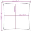 Voile d'ombrage sable 2,5x2,5 m 100 % polyester oxford Voir les images du produit 10