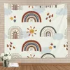 Home Regenbogen-Wandteppich, Boho-Wandteppich, Wandbehang, Produktbild-Vorschau 2