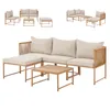 SVITA DETROIT Gartenmöbel Set Polyrattan Lounge Modular Produktbild-Vorschau 1
