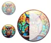 GKA Sonnenfänger Eule bunt 15 cm Buntglas Lichtfänger Produktbild-Vorschau 5
