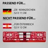 2 Kennzeichenhalter Rot - Chrom Kennzeichenhalterung Halter Produktbild-Vorschau 6