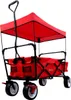 FUXTEC Bollerwagen Rot FX-CT350 - mit Dach | Klappbar | bis Produktbild-Vorschau 3