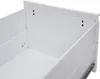 Close-up view of the interior of a white metal filing cabinet drawer. Anteprima dell’immagine prodotto