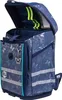 A blue backpack with a butterfly and rose pattern, shown open. Anteprima dell’immagine prodotto