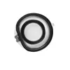 A close-up, top-down view of a replacement dustbin cover for a Dyson vacuum cleaner. Produktbild-Vorschau