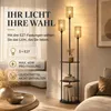 HOMCOM Stehlampe Wohnzimmer mit 3 Ablagen 3-Flammige Produktbild-Vorschau 7