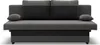 A sofa with a sleeping function, shown from the front against a white background. Produktbild-Vorschau