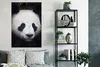 MuchoWow® Poster Panda - Porträt - Schwarz - Weiß 80x120 cm Produktbild-Vorschau 4