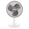 A white desktop fan with gray blades and a white base. Anteprima dell’immagine prodotto