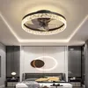 Nowoczesny Żyrandol Led Z Wiatrakiem Lampa Sufitowa Czarna Podgląd zdjęcia produktu 4