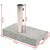 Eleganten-Stil Sonnenschirmständer Granit Rechteckig 25 kg Produktbild-Vorschau 3