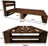 Lermowood Palettenbett M2 120 x 200 cm mit Kopfteil  Produktbild-Vorschau 3