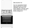 Oranier STG 599, Freistehender Herd, Weiß, Drehregler, Produktbild-Vorschau 2
