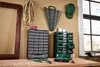A workbench with various tools and storage solutions, including a Kleinteile-Magazin. Produktbild-Vorschau