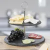 HI Etagere - Schiefer - 2-lagig - Durchmesser 20 und 25 cm Produktbild-Vorschau 5