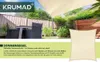 KRUMAD Markíza obdĺžniková 3x4 m béžová Ochrana proti slnku Náhľad obrázku produktu 6