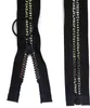 Reißverschluss 5mm 50 cm schwarz gold teilbar Produktbild-Vorschau