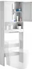 A white bathroom storage cabinet placed over a toilet. Náhled obrázku produktu