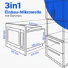 Four micro-ondes encastrable 25L 900W Bomann MWG 2216 HEB Voir les images du produit 4
