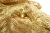 Statue Löwe 30 x 74 x 42 cm Harz Gold_Natur24 Náhled obrázku produktu