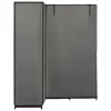 vidaXL Eckkleiderschrank Grau 130 x 87 x 169 cm Voir les images du produit 3