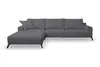 VENASI Ecksofa mit Schlaffunktion Aspen, Grau Velourstoff, Produktbild-Vorschau 2