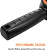 A close-up shot of the handle of a digital torque wrench, with text highlighting its ergonomic design. Náhled obrázku produktu