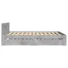 vidaXL Bettgestell mit Kopfteil Betongrau 120x190 cm Produktbild-Vorschau 6