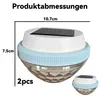 2 Stück Poolbeleuchtung Solar, 7 Farbwechse Schwimmende Produktbild-Vorschau 7