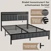 STILVORA Polsterbett Metallbett Kopfteil mit Steckdose, Produktbild-Vorschau 8