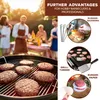 set per hamburger eluno da 6 pezzi, comprendente pressa per Anteprima dell’immagine prodotto 6