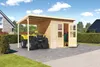 Karibu Gartenhaus Gerätehaus Merseburg 4 mit Anbaudach Produktbild-Vorschau 1