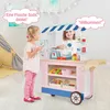 GOPLUS Kinder Kaufladen, Eiswagen mit Baldachin, Produktbild-Vorschau 2