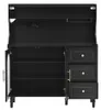 Highboard Küchenschrank mit verstellbaren Regalen Produktbild-Vorschau 5