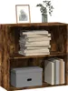 Bücherregal Räuchereiche 80x30x77 cm Holzwerkstoff Produktbild-Vorschau 2