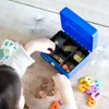 Geldkassette mit Münzeinsatz von HMF mit 15 cm Breite in Blau Voir les images du produit