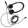 A black binaural headset with a microphone is shown against a white background. Produktbild-Vorschau