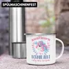 Trendation - Aunitcorn Emaille Tasse Geschenk für Beste Produktbild-Vorschau 3